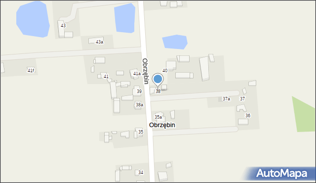 Obrzębin, Obrzębin, 38, mapa Obrzębin