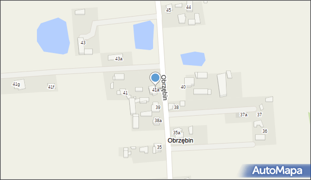 Obrzębin, Obrzębin, 41a, mapa Obrzębin