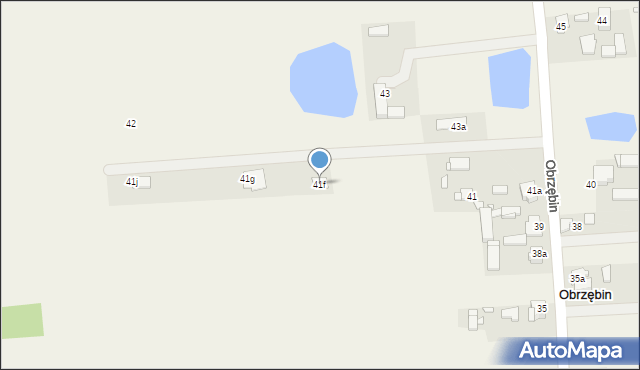 Obrzębin, Obrzębin, 41f, mapa Obrzębin