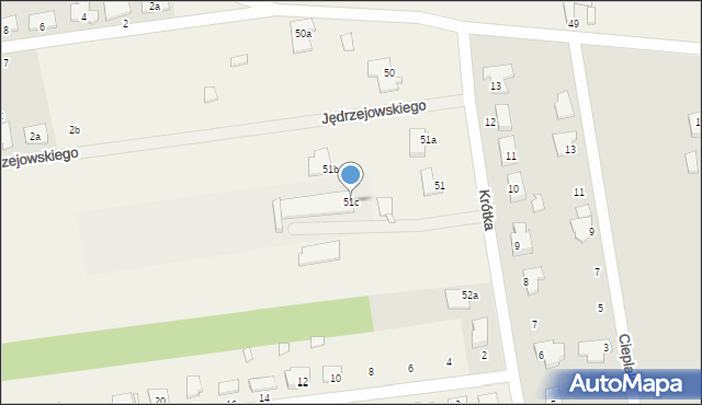 Obrzębin, Obrzębin, 51c, mapa Obrzębin