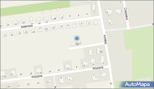 Obrzębin, Obrzębin, 52b, mapa Obrzębin