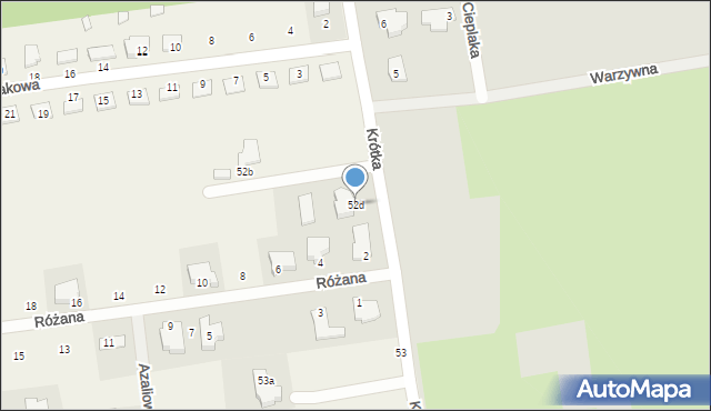 Obrzębin, Obrzębin, 52d, mapa Obrzębin