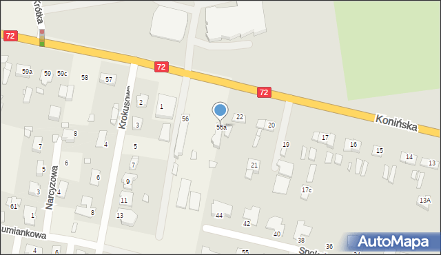 Obrzębin, Obrzębin, 56a, mapa Obrzębin