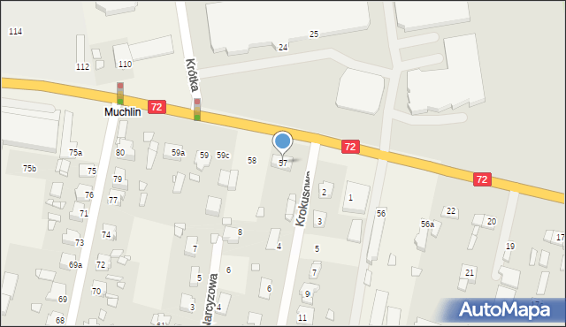 Obrzębin, Obrzębin, 57, mapa Obrzębin