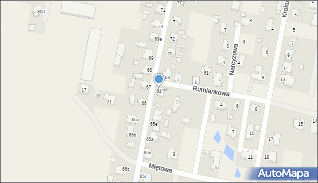 Obrzębin, Obrzębin, 64, mapa Obrzębin