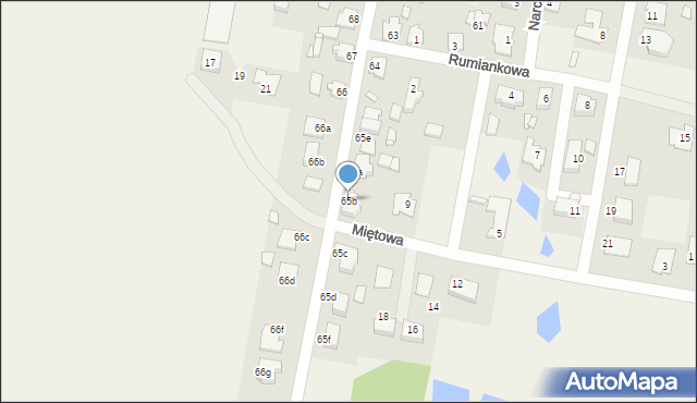 Obrzębin, Obrzębin, 65b, mapa Obrzębin