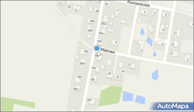 Obrzębin, Obrzębin, 65c, mapa Obrzębin