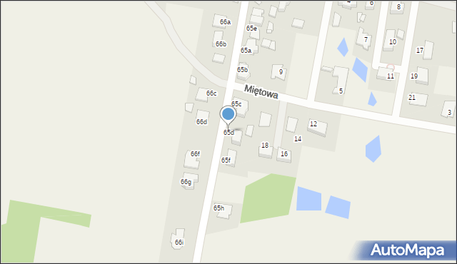 Obrzębin, Obrzębin, 65d, mapa Obrzębin