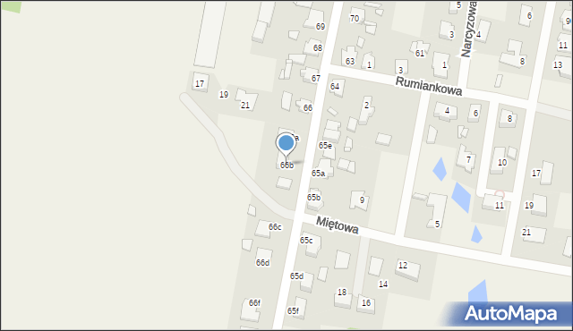 Obrzębin, Obrzębin, 66b, mapa Obrzębin