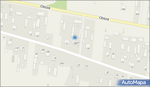 Obsza, Obsza, 22a, mapa Obsza