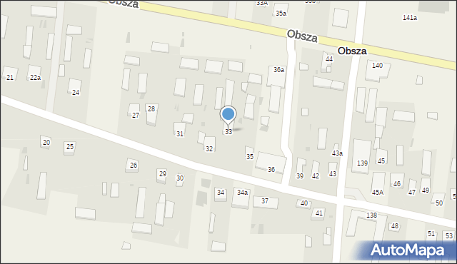 Obsza, Obsza, 33, mapa Obsza