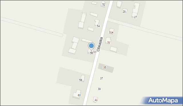 Ogorzeliny, Obkaska, 56, mapa Ogorzeliny