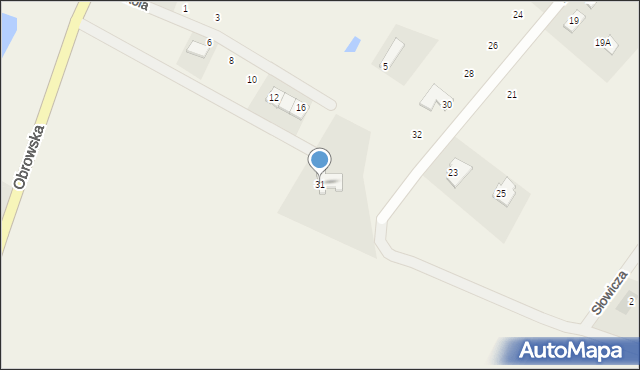 Osiek nad Wisłą, Obrowska, 31, mapa Osiek nad Wisłą