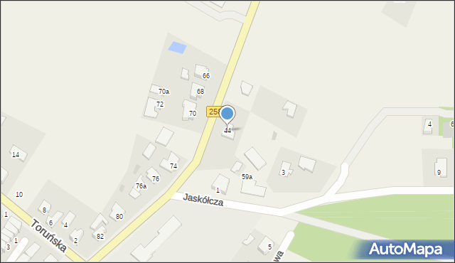 Osiek nad Wisłą, Obrowska, 44, mapa Osiek nad Wisłą