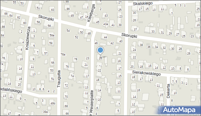 Ostrów Wielkopolski, Obrońców Westerplatte, 26, mapa Ostrów Wielkopolski
