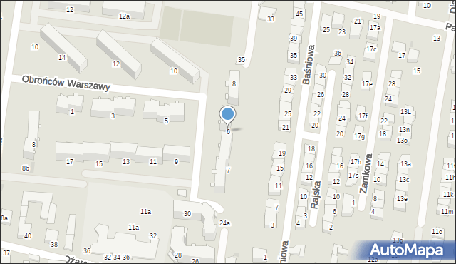 Ożarów Mazowiecki, Obrońców Warszawy, 6, mapa Ożarów Mazowiecki