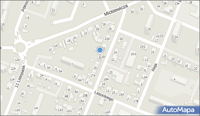 Płock, Obrońców Płocka 1920 r., 21, mapa Płock