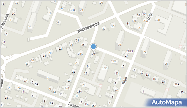 Płock, Obrońców Płocka 1920 r., 26, mapa Płock