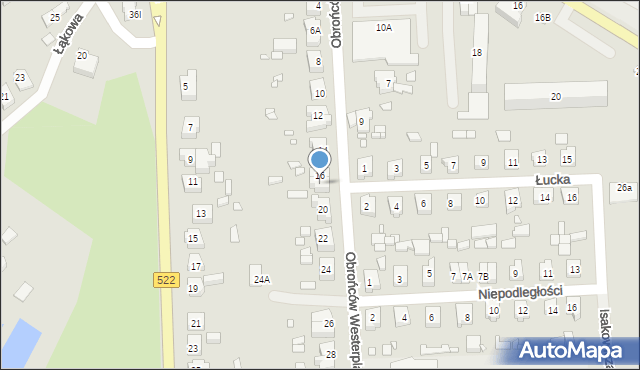 Prabuty, Obrońców Westerplatte, 18, mapa Prabuty