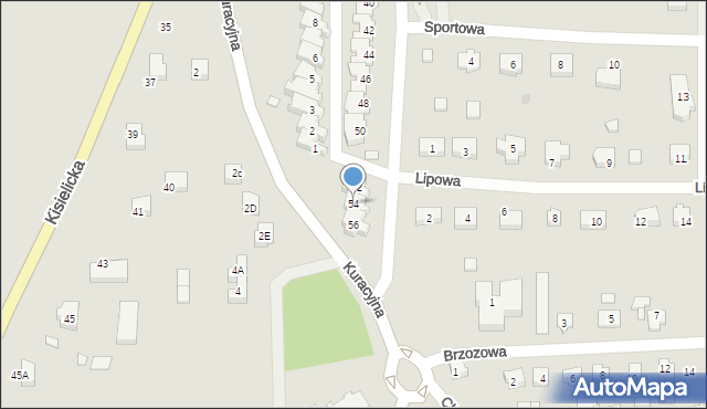 Prabuty, Obrońców Westerplatte, 54, mapa Prabuty