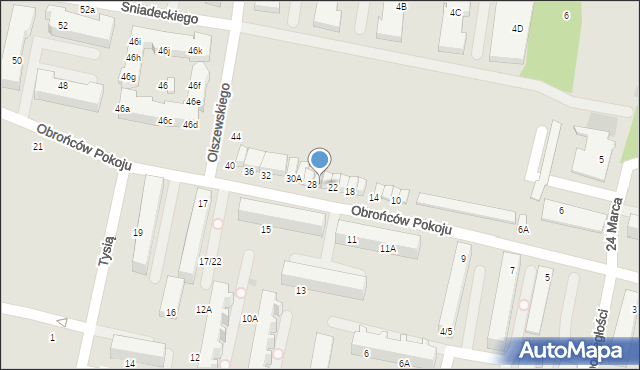 Pruszcz Gdański, Obrońców Pokoju, 26, mapa Pruszcz Gdański