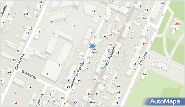 Pruszków, Obrońców Pokoju, 19, mapa Pruszków