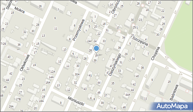 Pruszków, Obrońców Pokoju, 37, mapa Pruszków