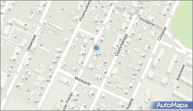 Pruszków, Obrońców Pokoju, 41, mapa Pruszków