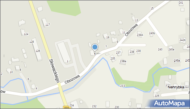 Przemyśl, Obozowa, 5, mapa Przemyśla