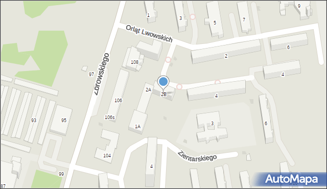 Radom, Obrońców Warszawy, 2B, mapa Radomia