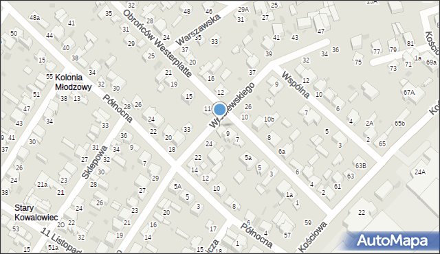 Radomsko, Obrońców Westerplatte, 9a, mapa Radomsko