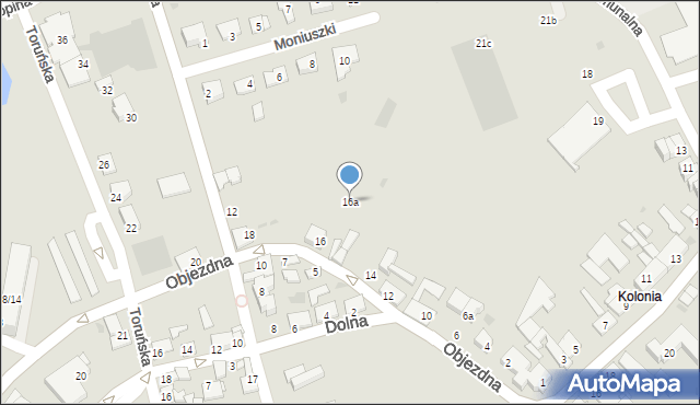 Radziejów, Objezdna, 16a, mapa Radziejów