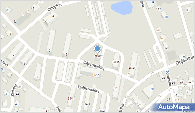 Radziejów, Objezdna, 28/6, mapa Radziejów