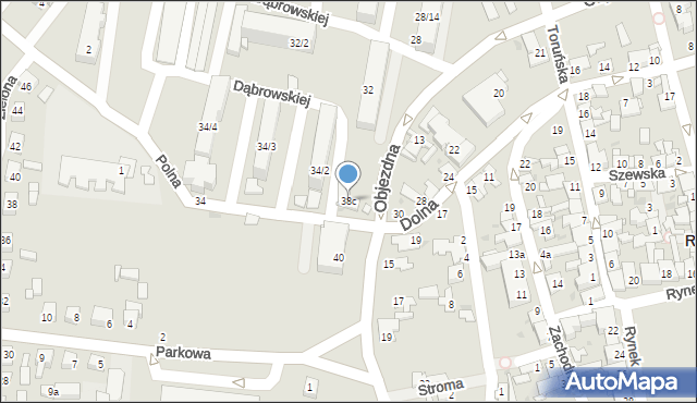 Radziejów, Objezdna, 38c, mapa Radziejów