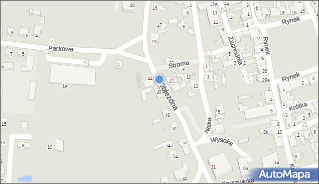 Radziejów, Objezdna, 46, mapa Radziejów