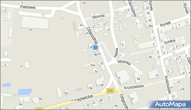 Radziejów, Objezdna, 50, mapa Radziejów