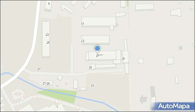 Radzionków, Objazdowa, 17, mapa Radzionków