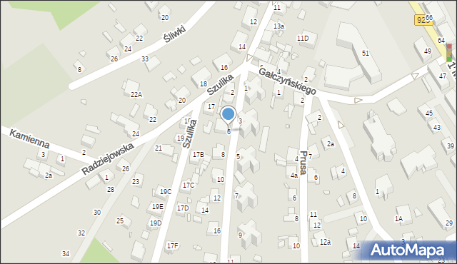 Rybnik, Obywatelska, 6, mapa Rybnika