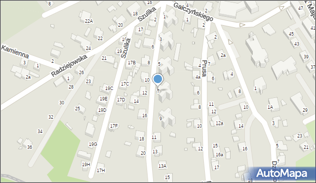 Rybnik, Obywatelska, 7, mapa Rybnika