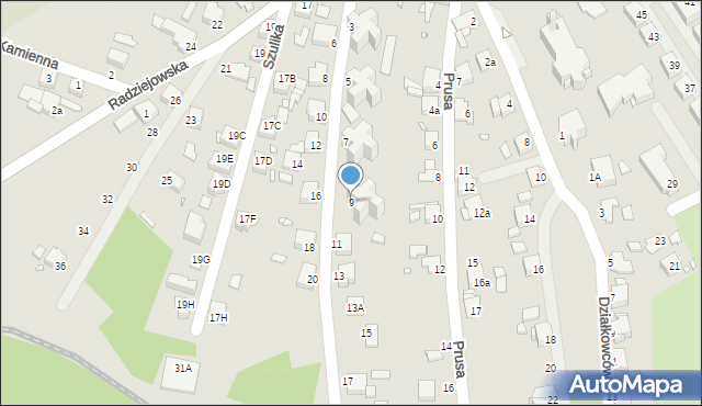 Rybnik, Obywatelska, 9, mapa Rybnika