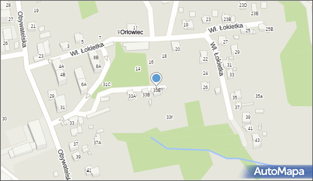 Rydułtowy, Obywatelska, 33E, mapa Rydułtowy