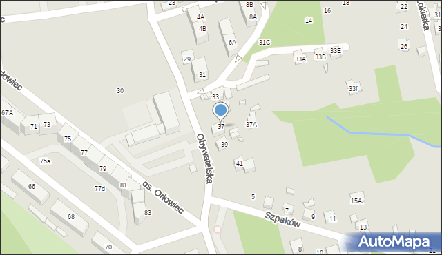 Rydułtowy, Obywatelska, 37, mapa Rydułtowy