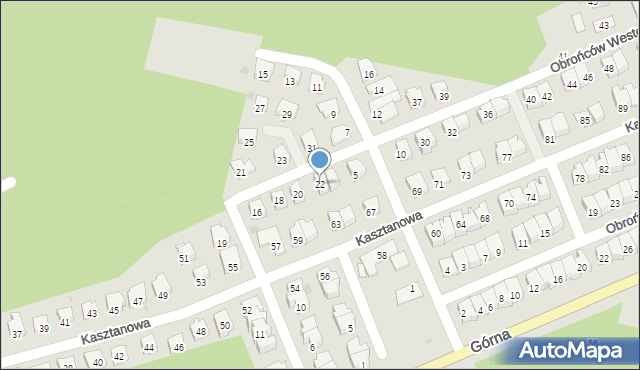 Siemiatycze, Obrońców Westerplatte, 22, mapa Siemiatycze