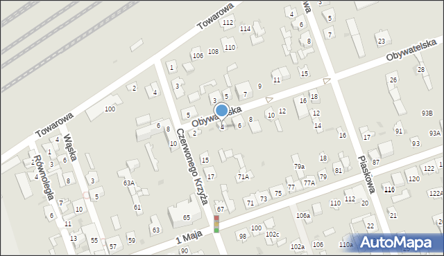 Skarżysko-Kamienna, Obywatelska, 4, mapa Skarżysko-Kamienna