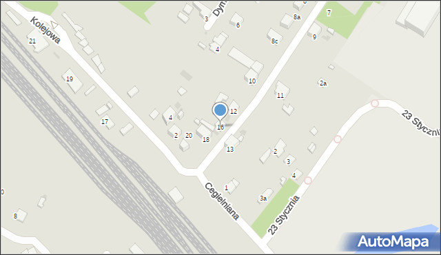 Sławków, Obrońców Westerplatte, 16, mapa Sławków