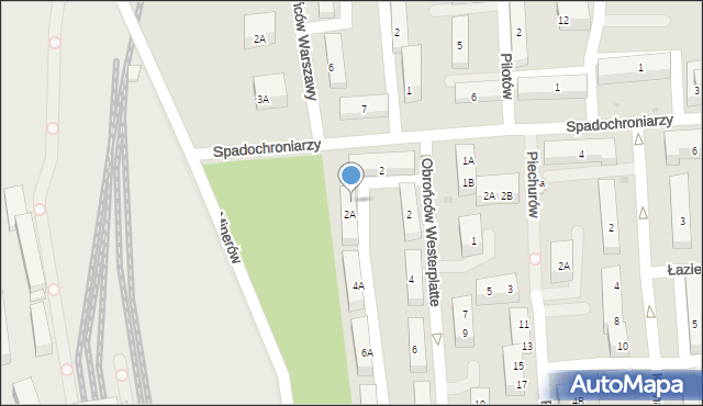 Sosnowiec, Obrońców Westerplatte, 2A/I, mapa Sosnowca