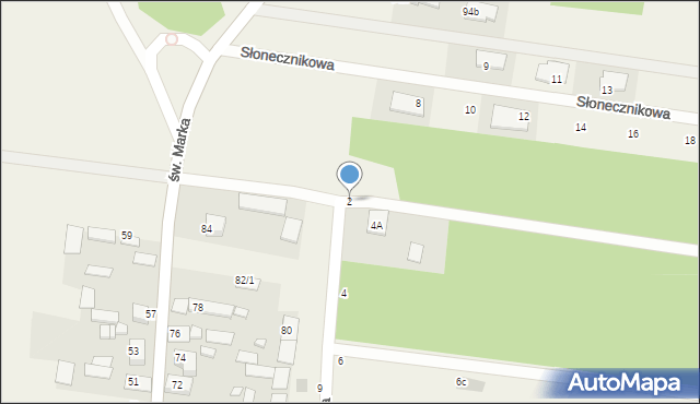 Sowlany, Objazdowa, 2, mapa Sowlany