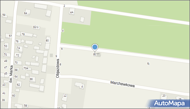 Sowlany, Objazdowa, 6c, mapa Sowlany