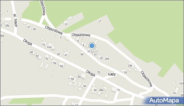 Starachowice, Objazdowa, 12, mapa Starachowic