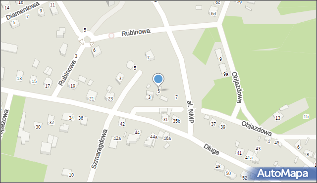 Starachowice, Objazdowa, 5, mapa Starachowic
